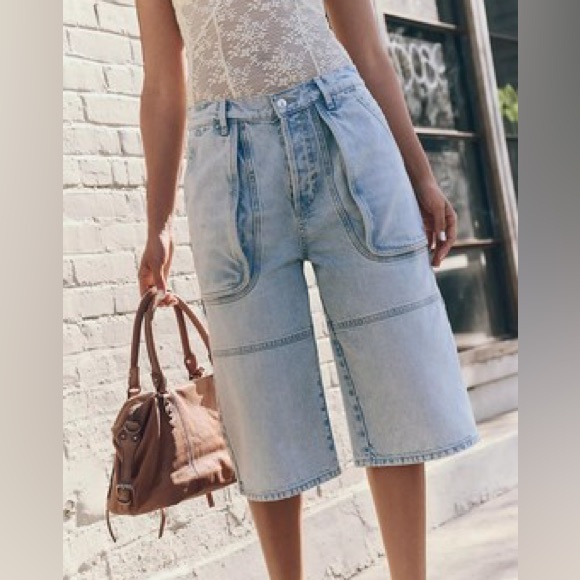 Free People Denim - FREE PEOPLE Havasu Slouchy Cropped Jeans NWT Hoover